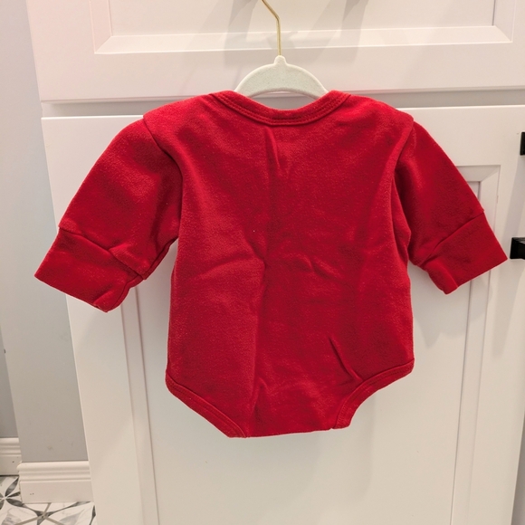 Vintage Oshkosh Red Embroidered Onesie For Baby - Picture 2 of 4